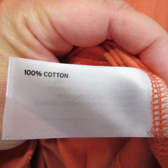 Duluth Trading Shirt Mens Size 2XL Standard Fit Un Longtail Button Front Orange - Picture 6 of 9